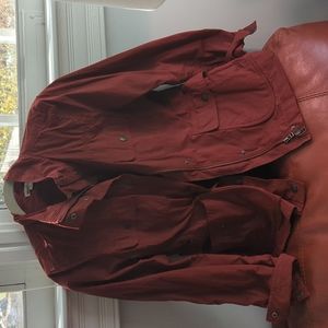LL Bean Signature Women's Utility Jacket (unlined). Worn once! Med. Color: Rust